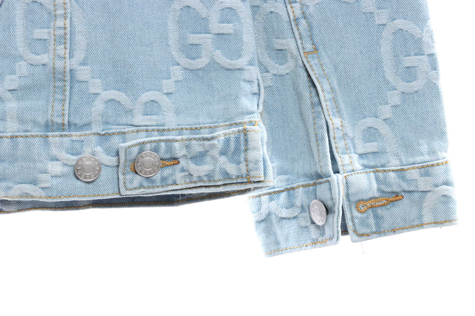 Gucci Coconut Tree Embroidered Denim Jacket