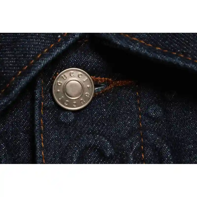 Gucci Interlocking G Embossed Denim Jacket