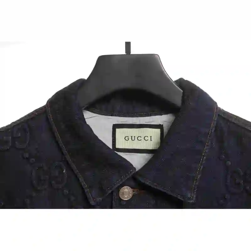 Gucci Interlocking G Embossed Denim Jacket