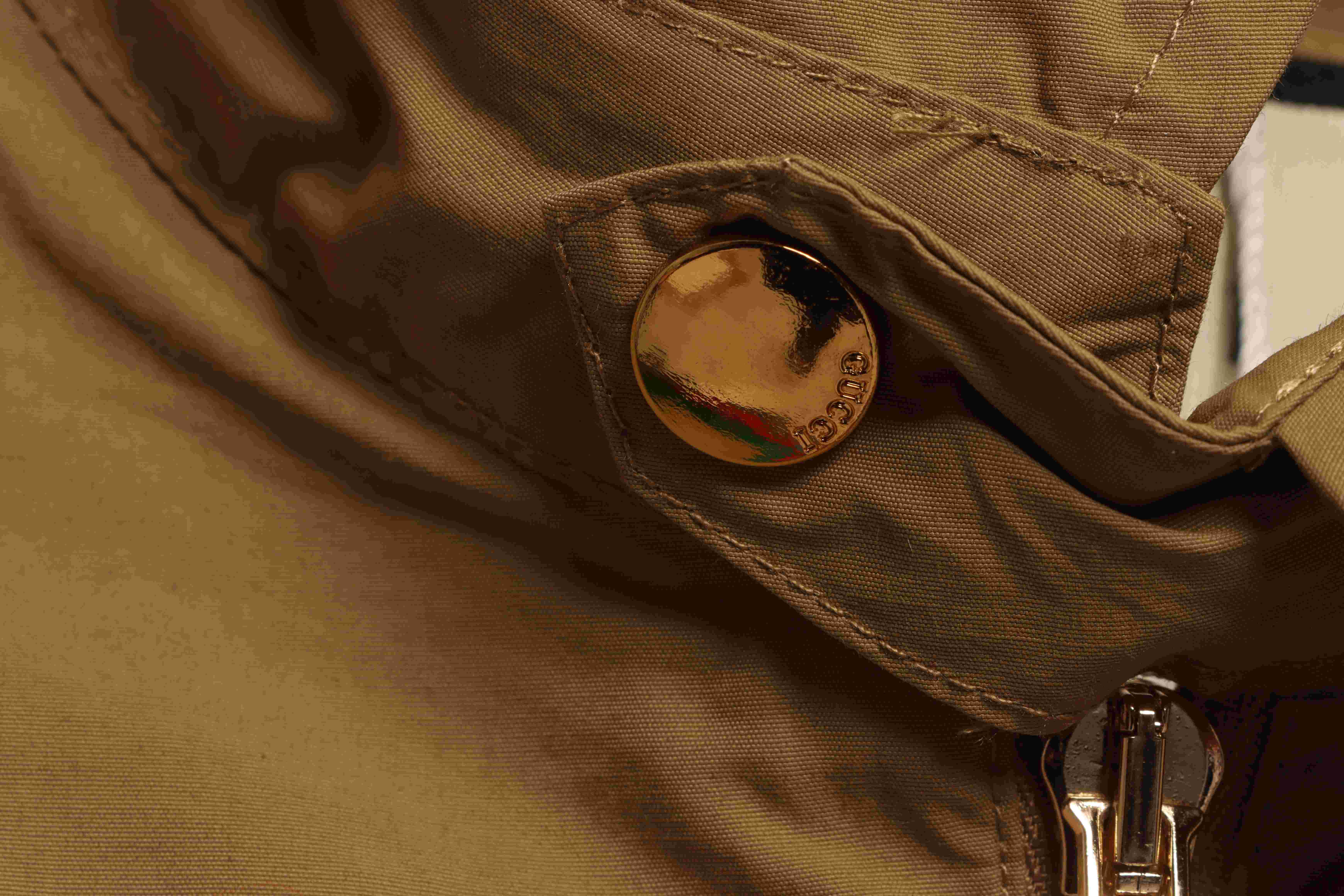 Gucci Red And Green Webbing Zipper Jacket