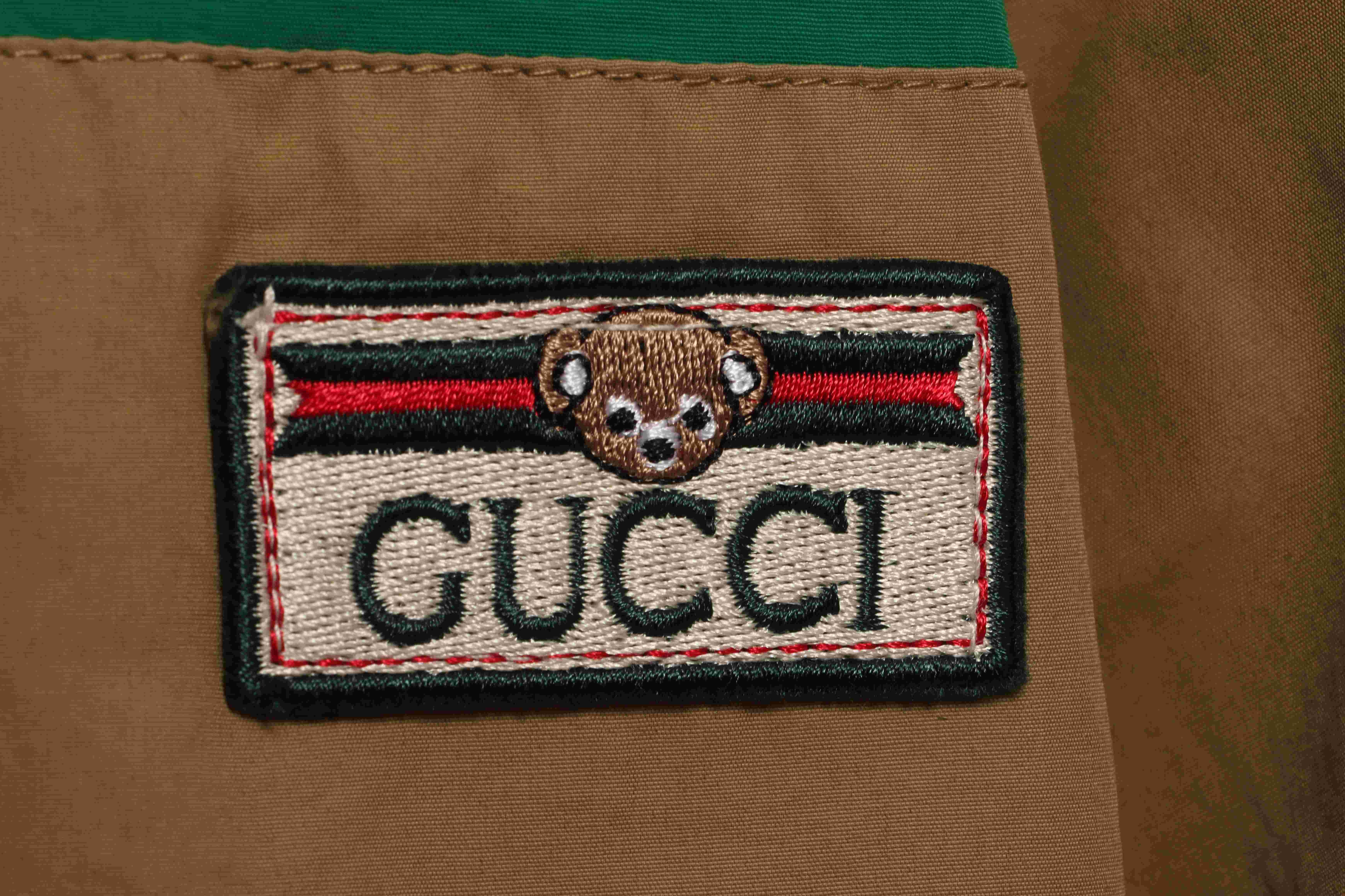 Gucci Red And Green Webbing Zipper Jacket
