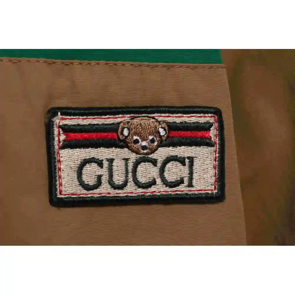 Gucci Red And Green Webbing Zipper Jacket