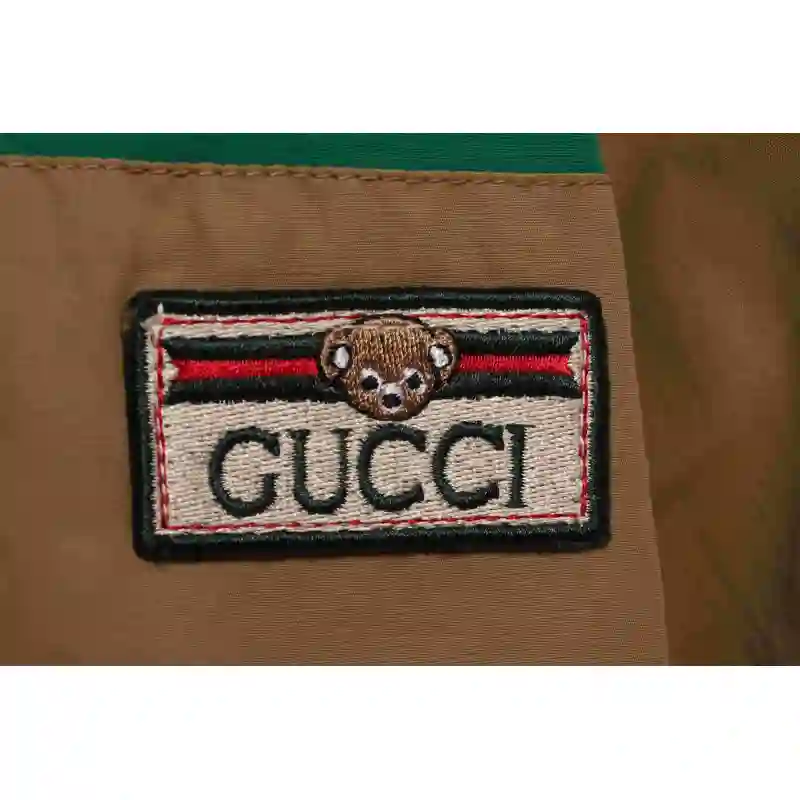 Gucci Red And Green Webbing Zipper Jacket