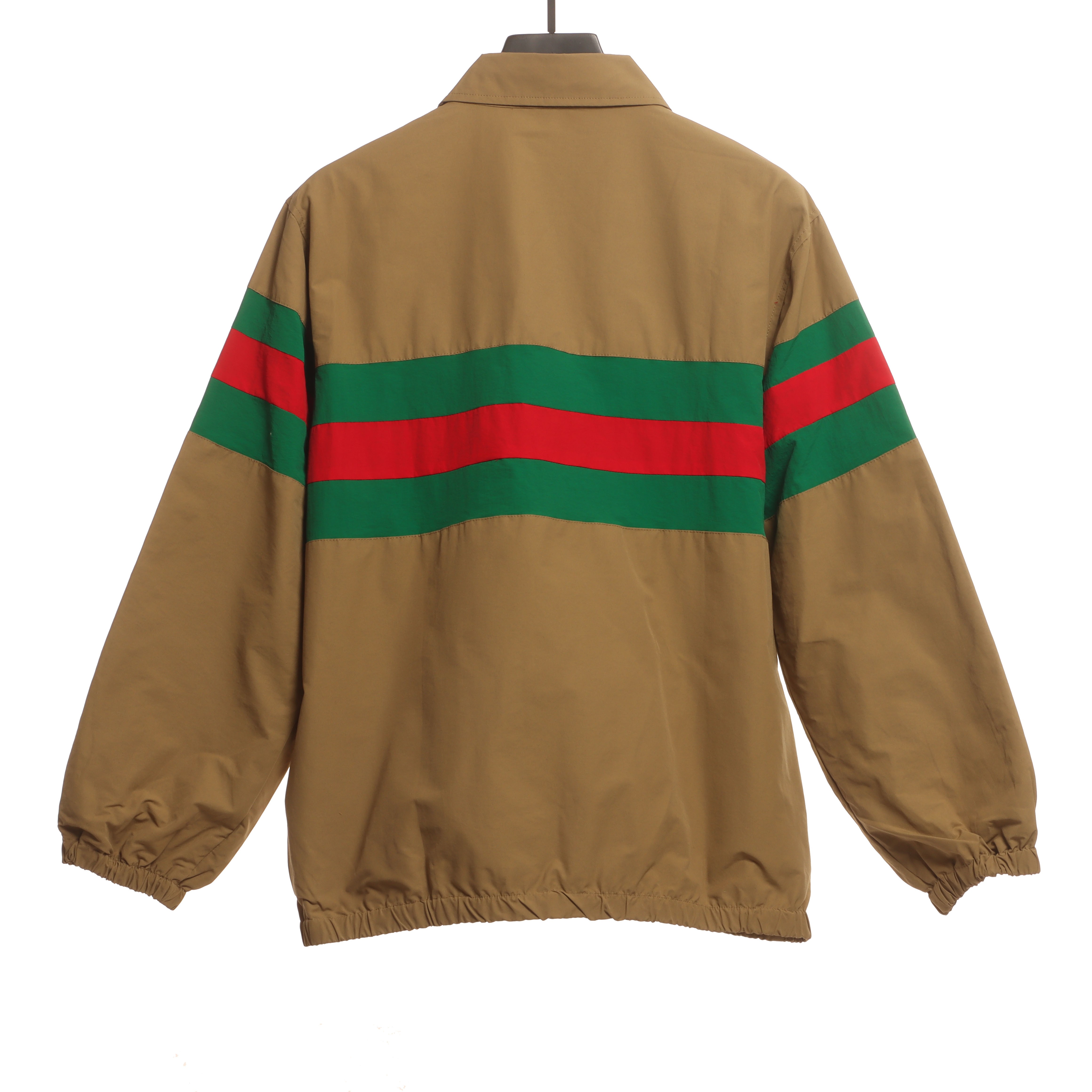 Gucci Red And Green Webbing Zipper Jacket