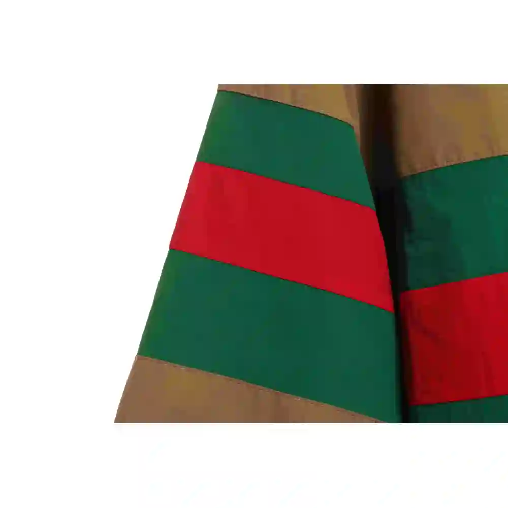 Gucci Red And Green Webbing Zipper Jacket
