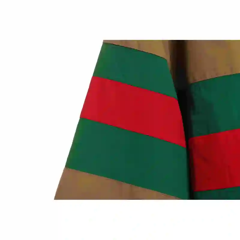 Gucci Red And Green Webbing Zipper Jacket