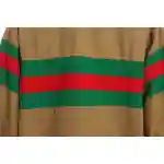 Gucci Red And Green Webbing Zipper Jacket