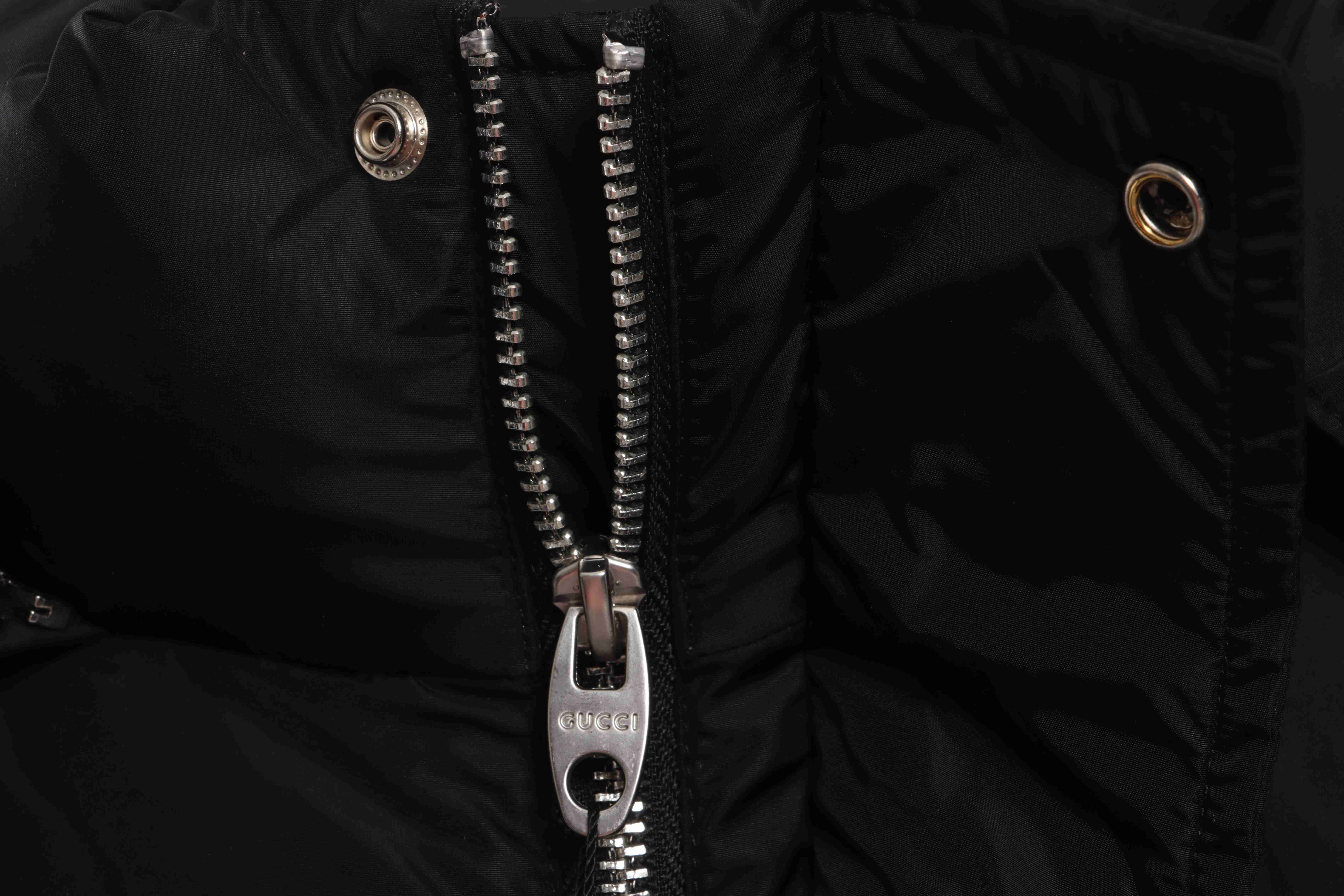 Gucci Reflective Webbing Down Jacket