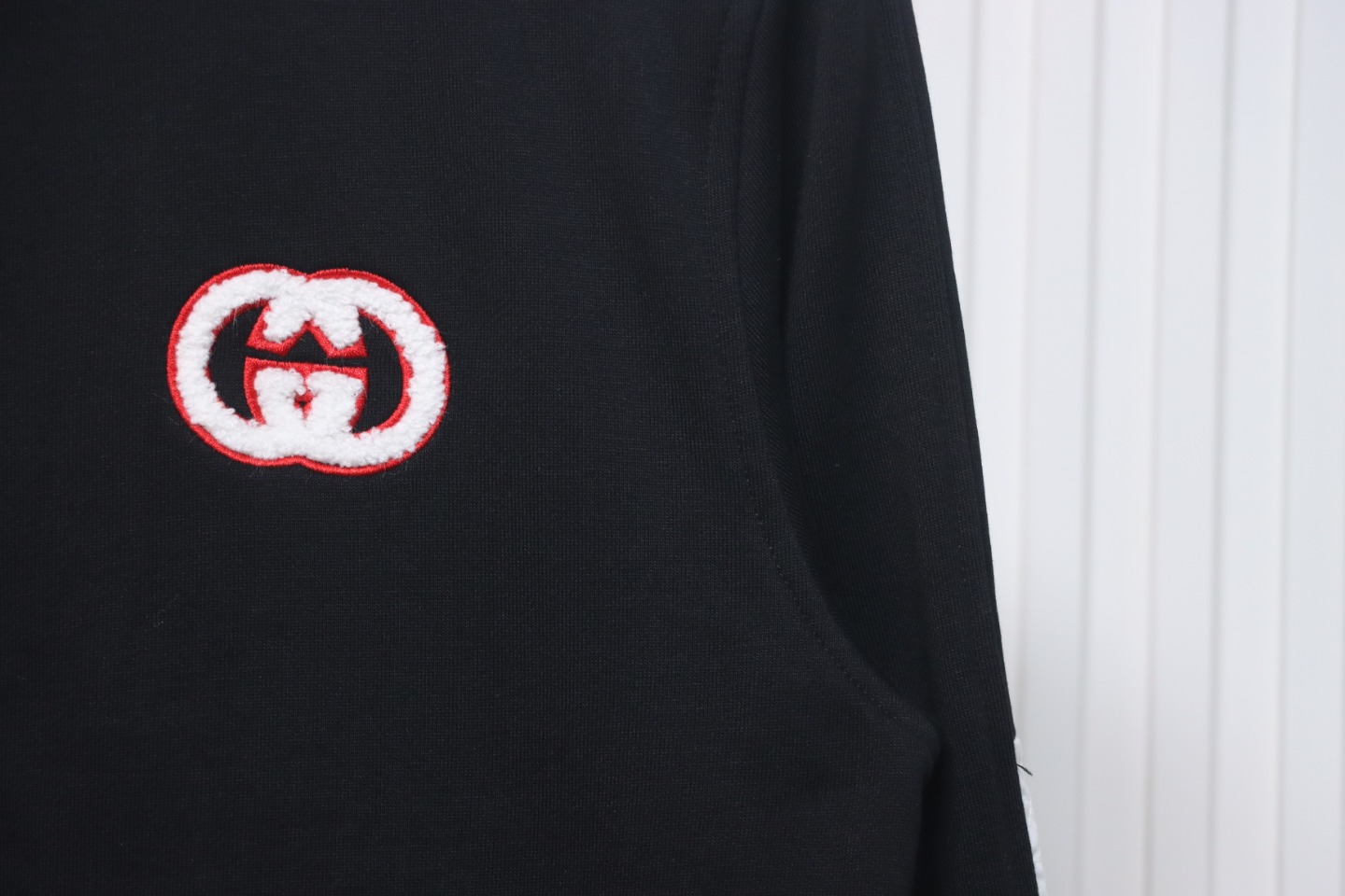 Gucci Terry Embroidered Double G Jacket Black