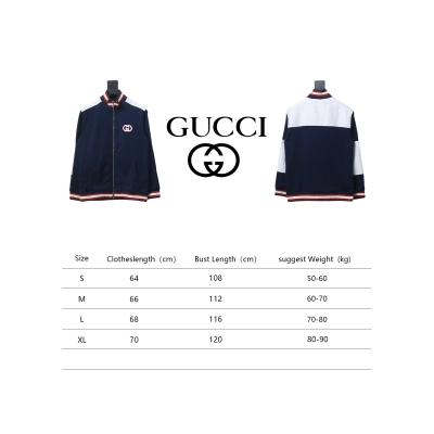 Gucci Terry Embroidered Double G Jacket Blue 02