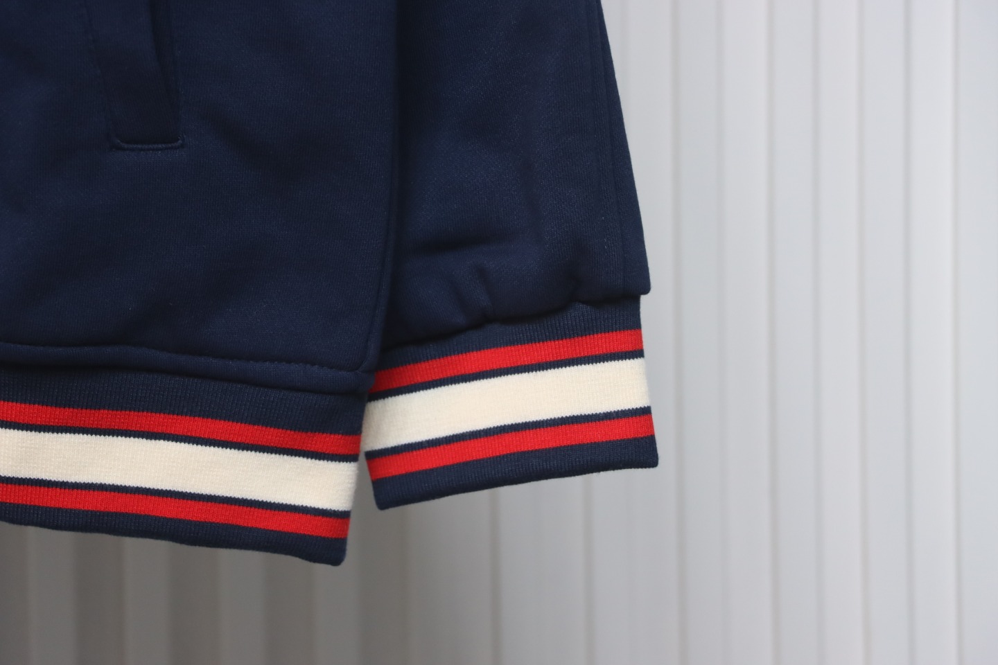 Gucci Terry Embroidered Double G Jacket Blue