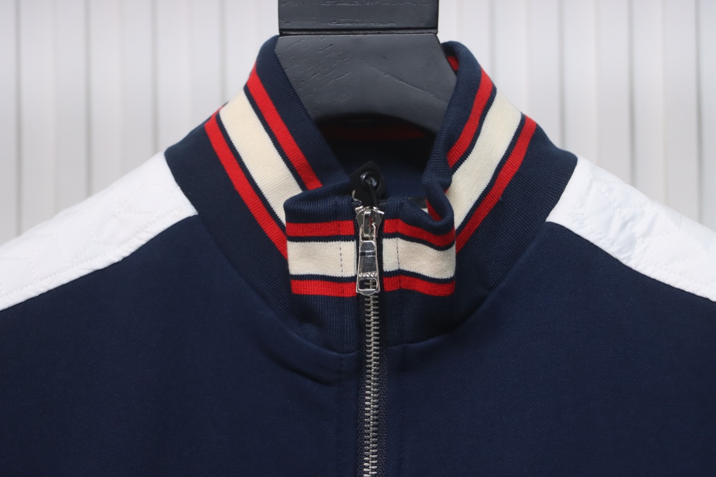 Gucci Terry Embroidered Double G Jacket Blue