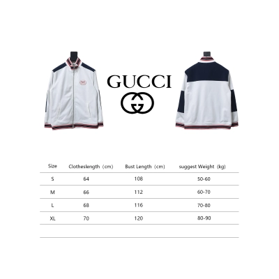 Gucci Terry Embroidered Double G Jacket White 02