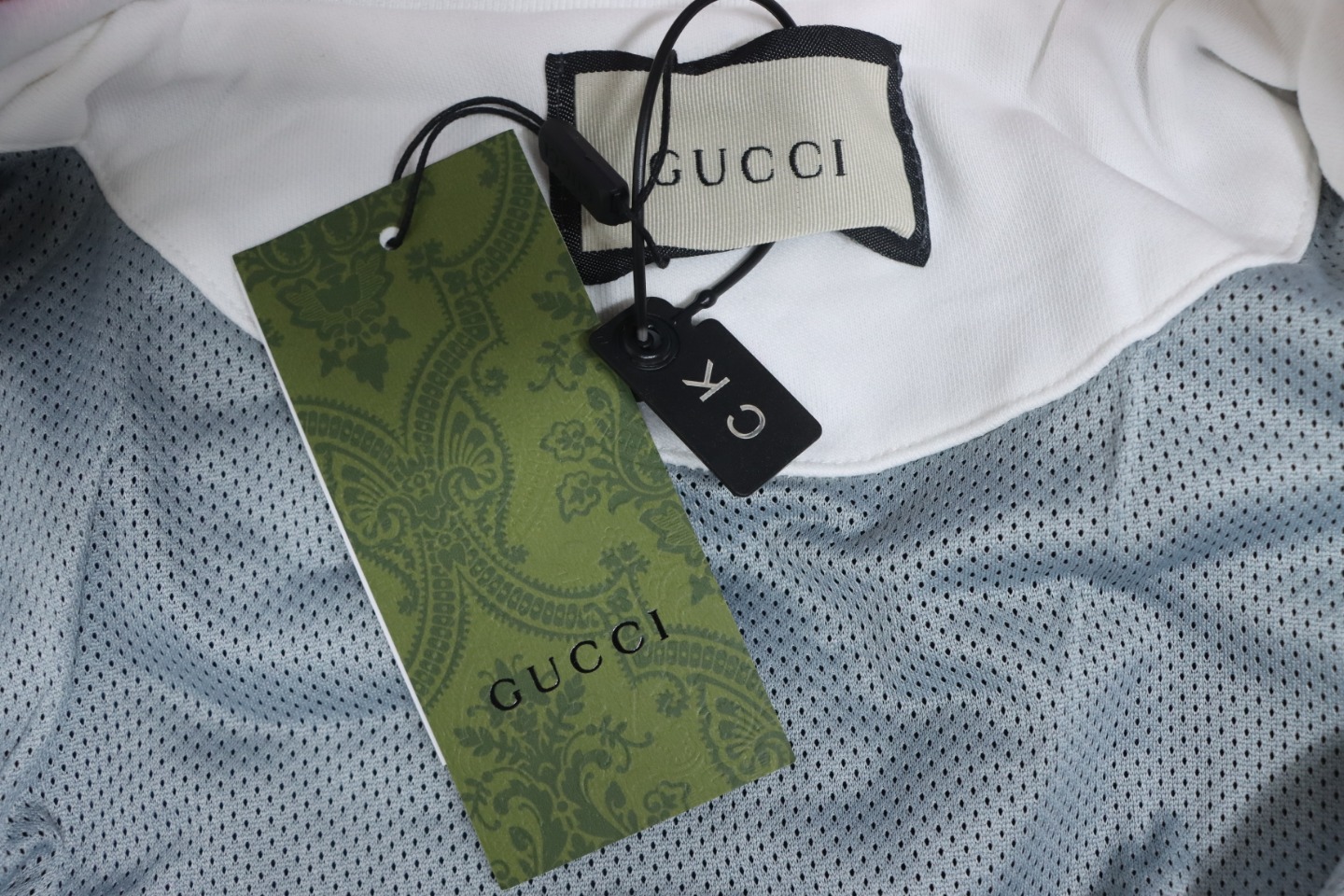 Gucci Terry Embroidered Double G Jacket White