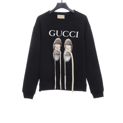 (Special Price) Gucci Small Dirty Shoes Silicone Sweatshirt Black 01