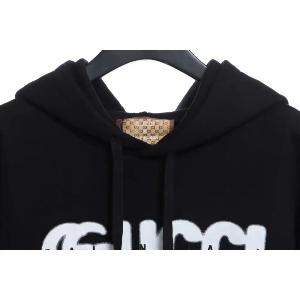 (Special Price) Gucci x Balenciaga Silicone Lettering Hoodie