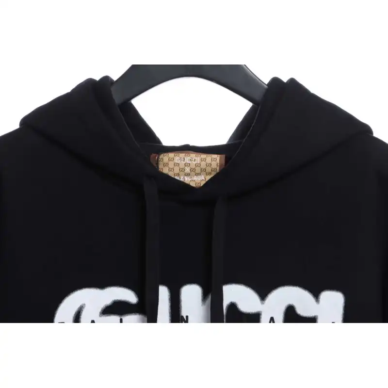 (Special Price) Gucci x Balenciaga Silicone Lettering Hoodie