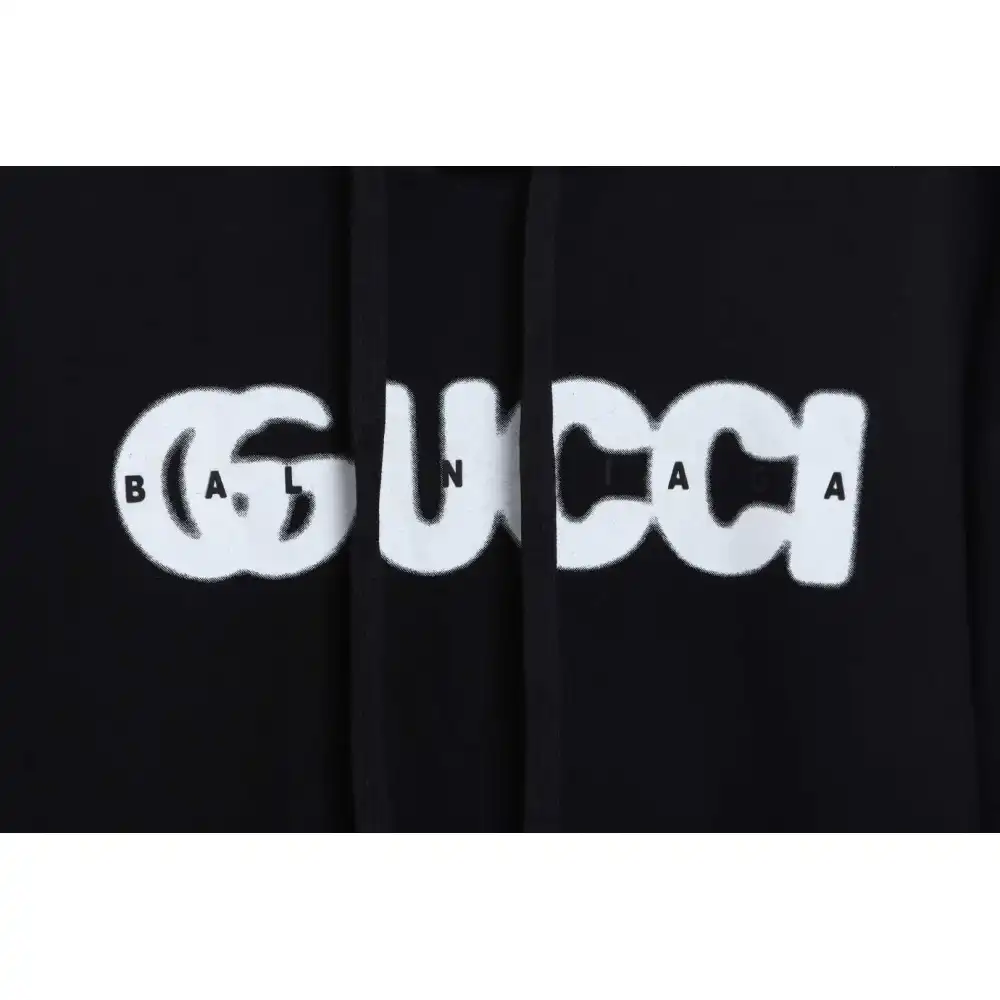 (Special Price) Gucci x Balenciaga Silicone Lettering Hoodie