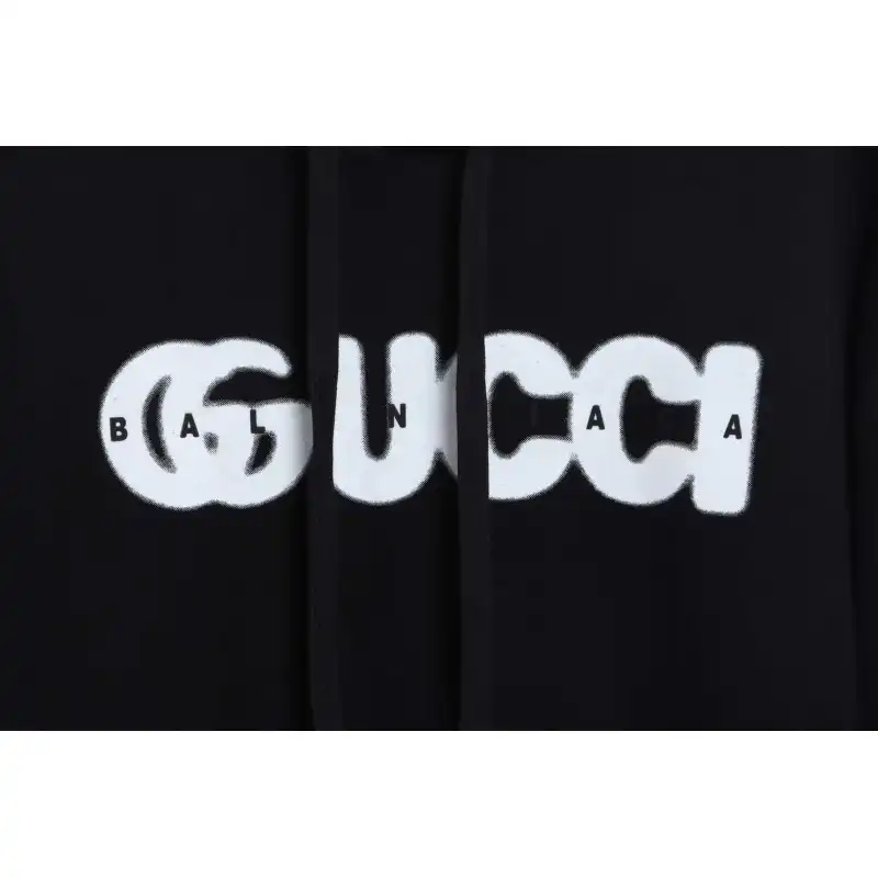(Special Price) Gucci x Balenciaga Silicone Lettering Hoodie