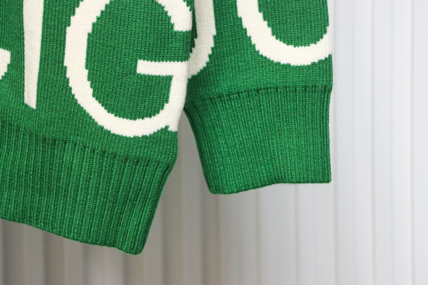 Gucci 23ss All Over Printed Logo Jacquard Crew Neck Sweater