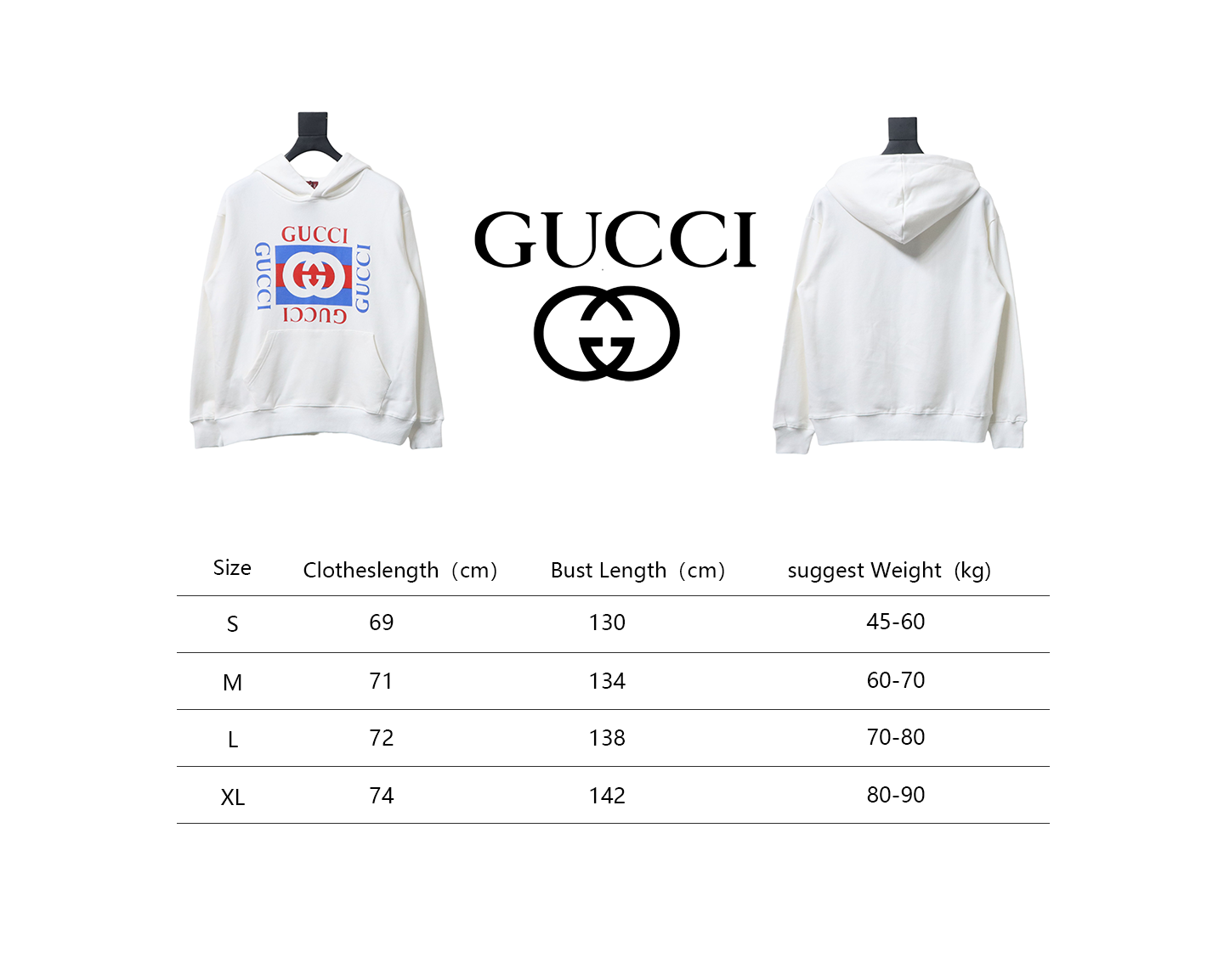 Gucci 24Fw Colorblock Logo Print Hoodie