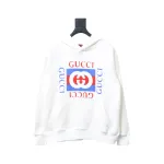 Gucci 24Fw Colorblock Logo Print Hoodie