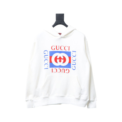Gucci 24Fw Colorblock Logo Print Hoodie 01