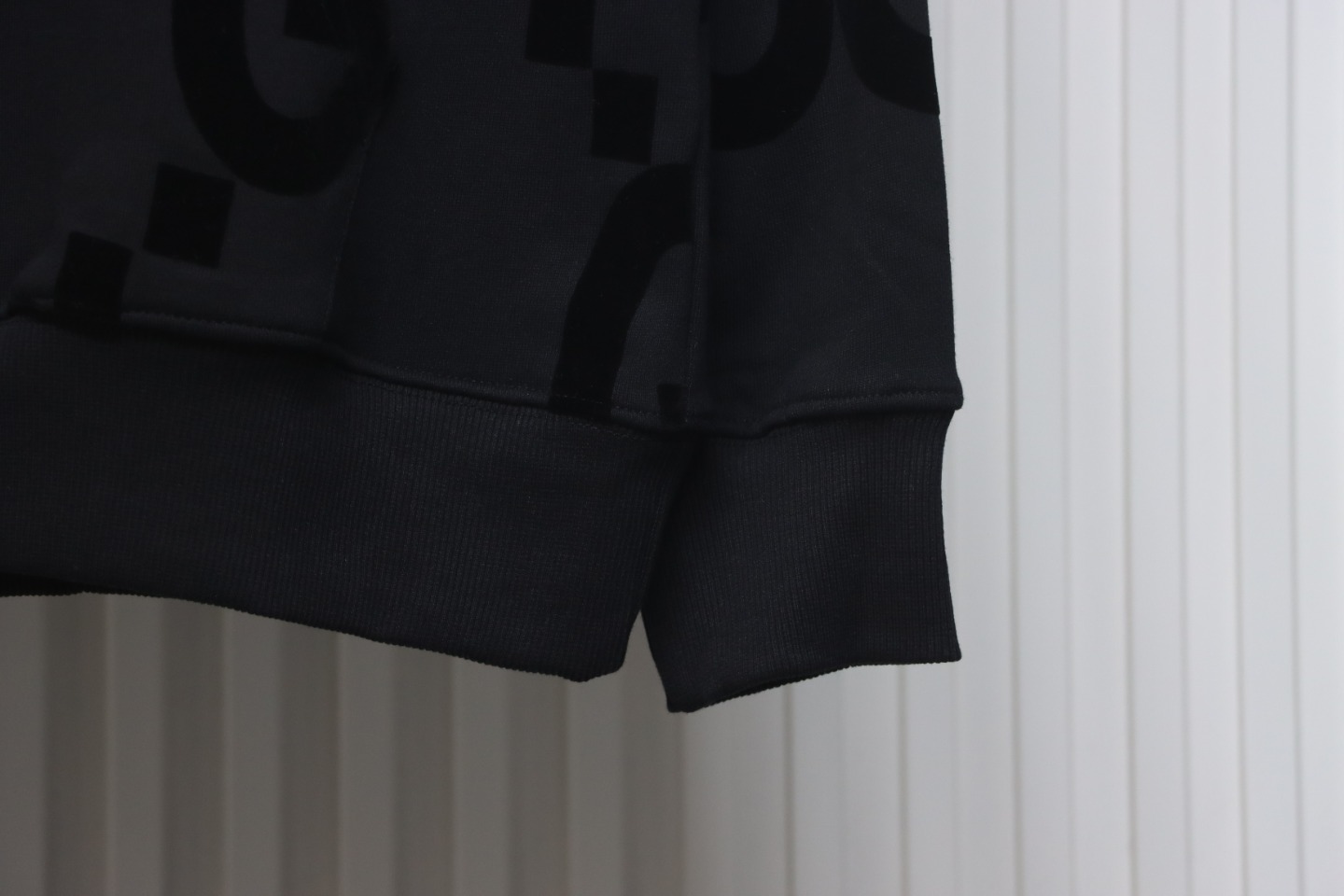 Gucci 24Fw Double G Flocking Print Suit Hooded Sweatshirt