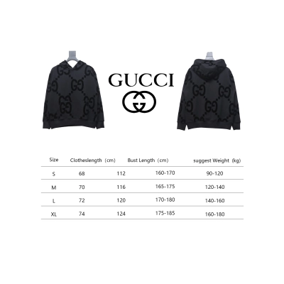 Gucci 24Fw Double G Flocking Print Suit Hooded Sweatshirt 02