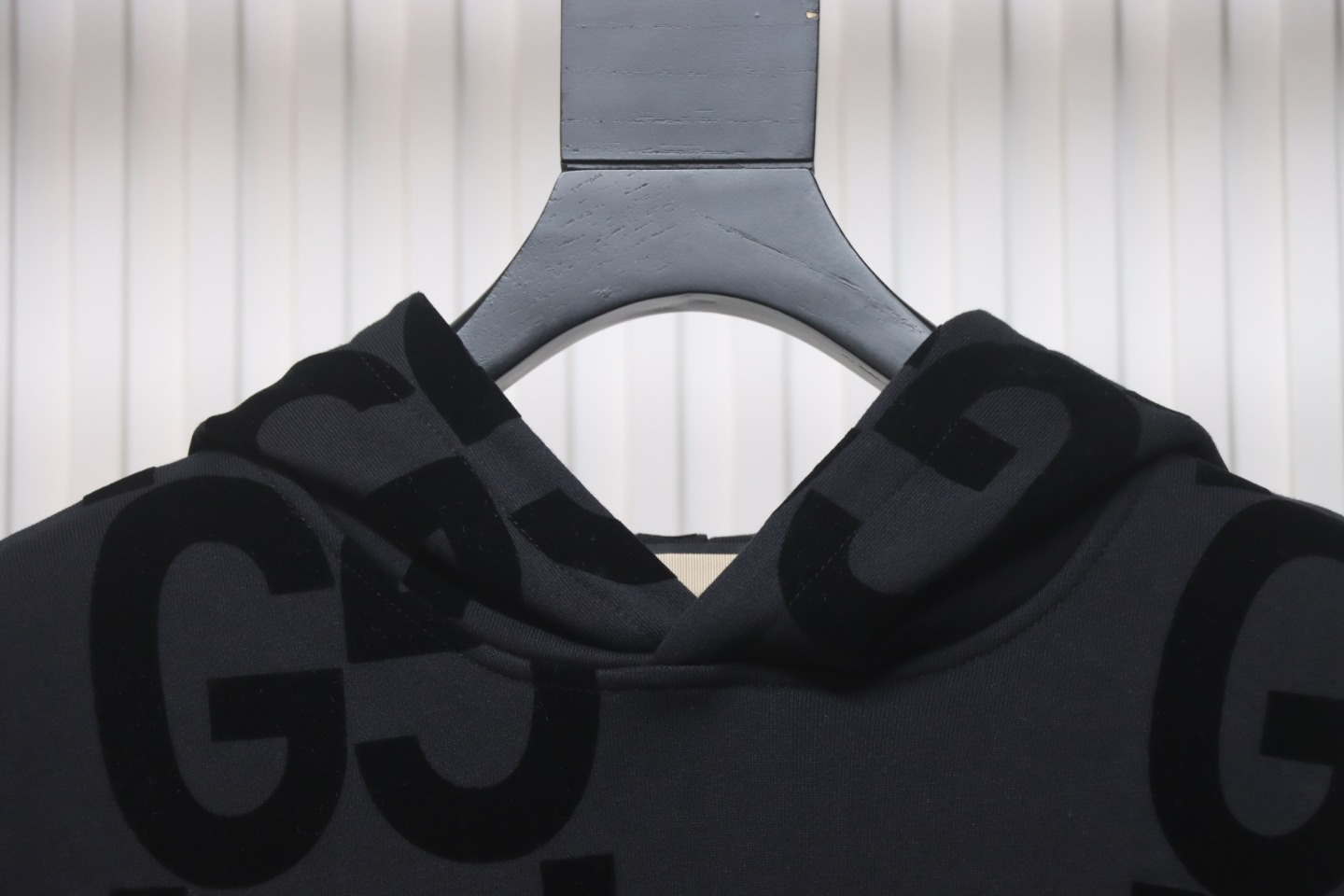 Gucci 24Fw Double G Flocking Print Suit Hooded Sweatshirt