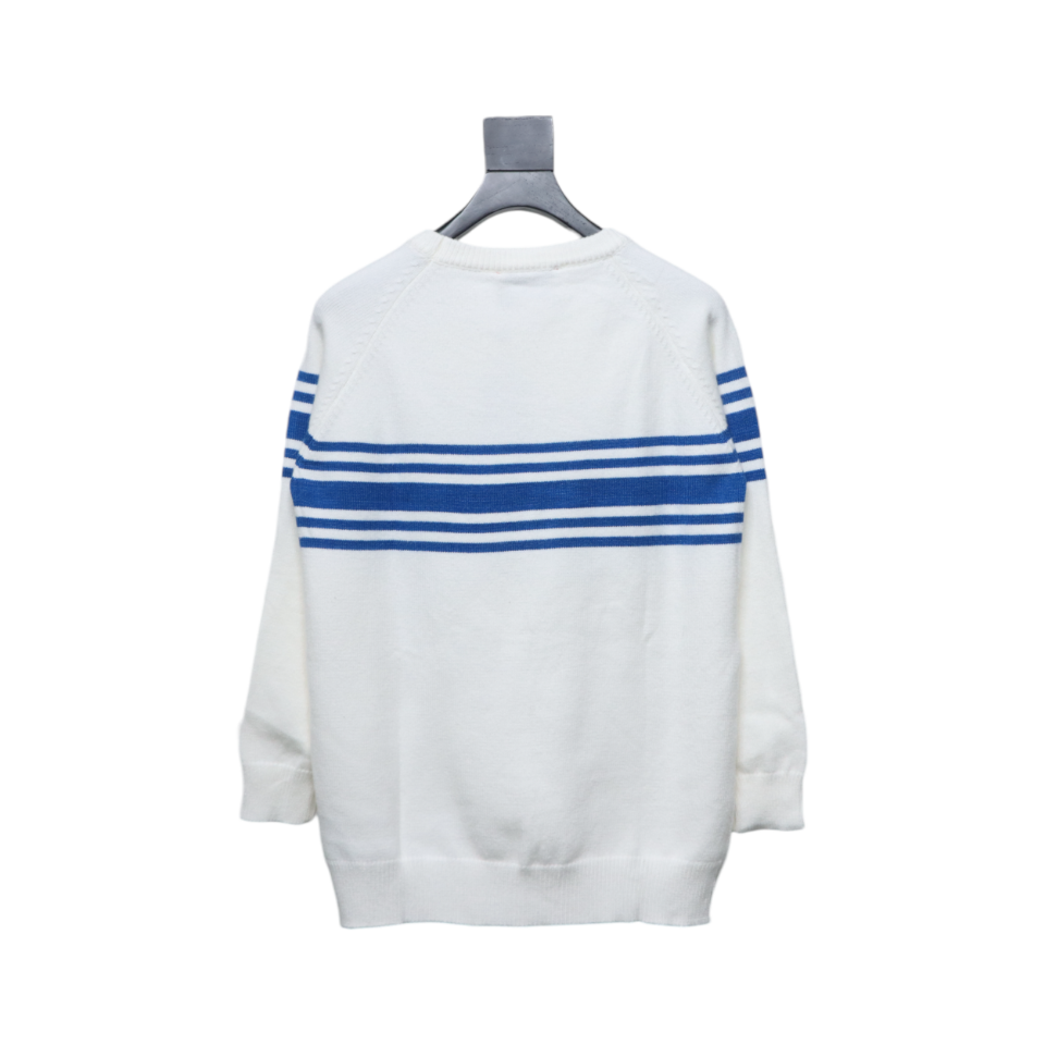Gucci 24Fw Double G Logo Striped Sweater