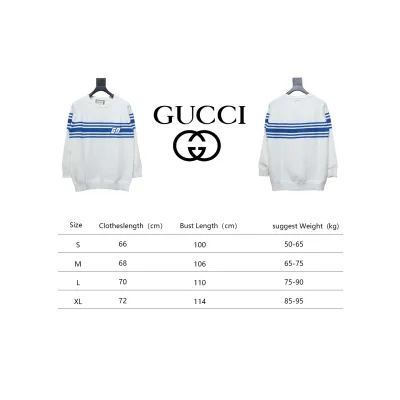 Gucci 24Fw Double G Logo Striped Sweater 02