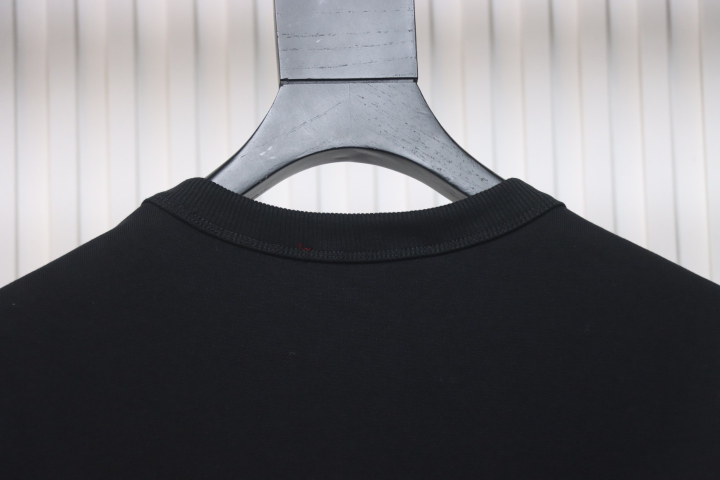 Gucci 24Fw Embroidered Letter Logo Patchwork Fake Two-Piece Sweatshirt Black