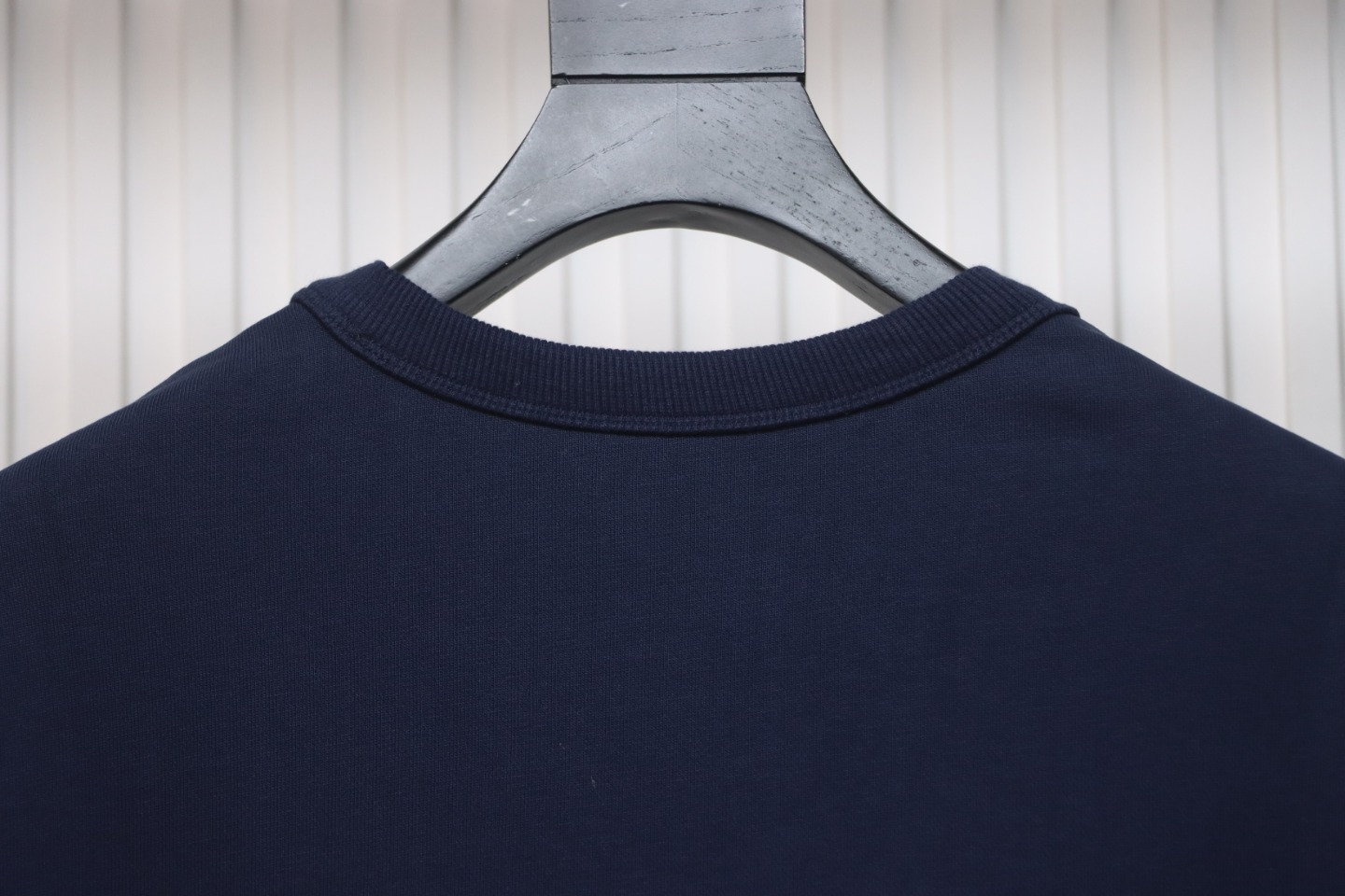 Gucci 24Fw Embroidered Letter Logo Patchwork Fake Two-Piece Sweatshirt Blue