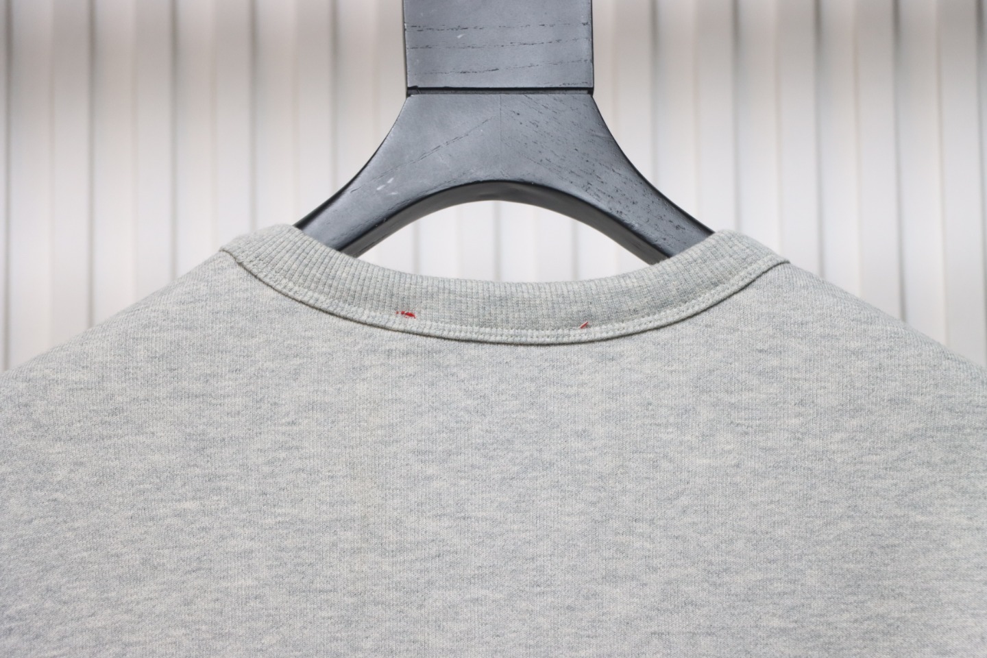 Gucci 24Fw Embroidered Letter Logo Patchwork Fake Two-Piece Sweatshirt Grey