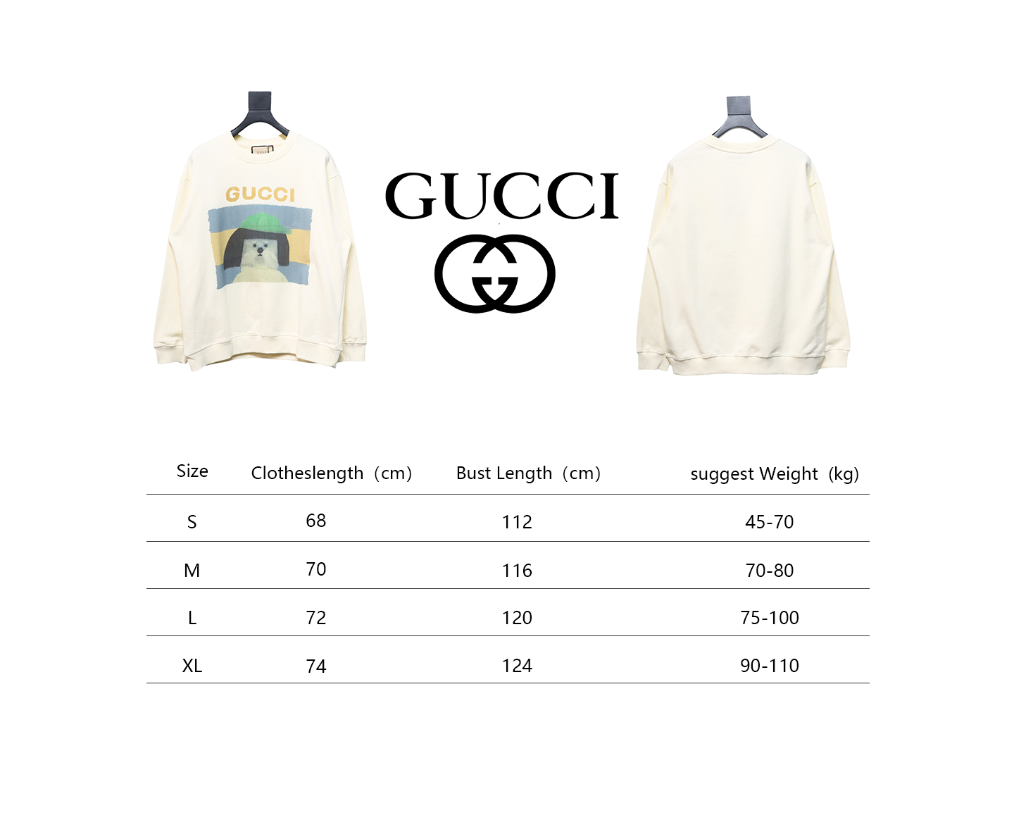 Gucci 24Fw Funny Cartoon Series Printed Round Neck Sweatshirt Animals