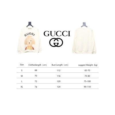 Gucci 24Fw Funny Cartoon Series Printed Round Neck Sweatshirt Dog 02