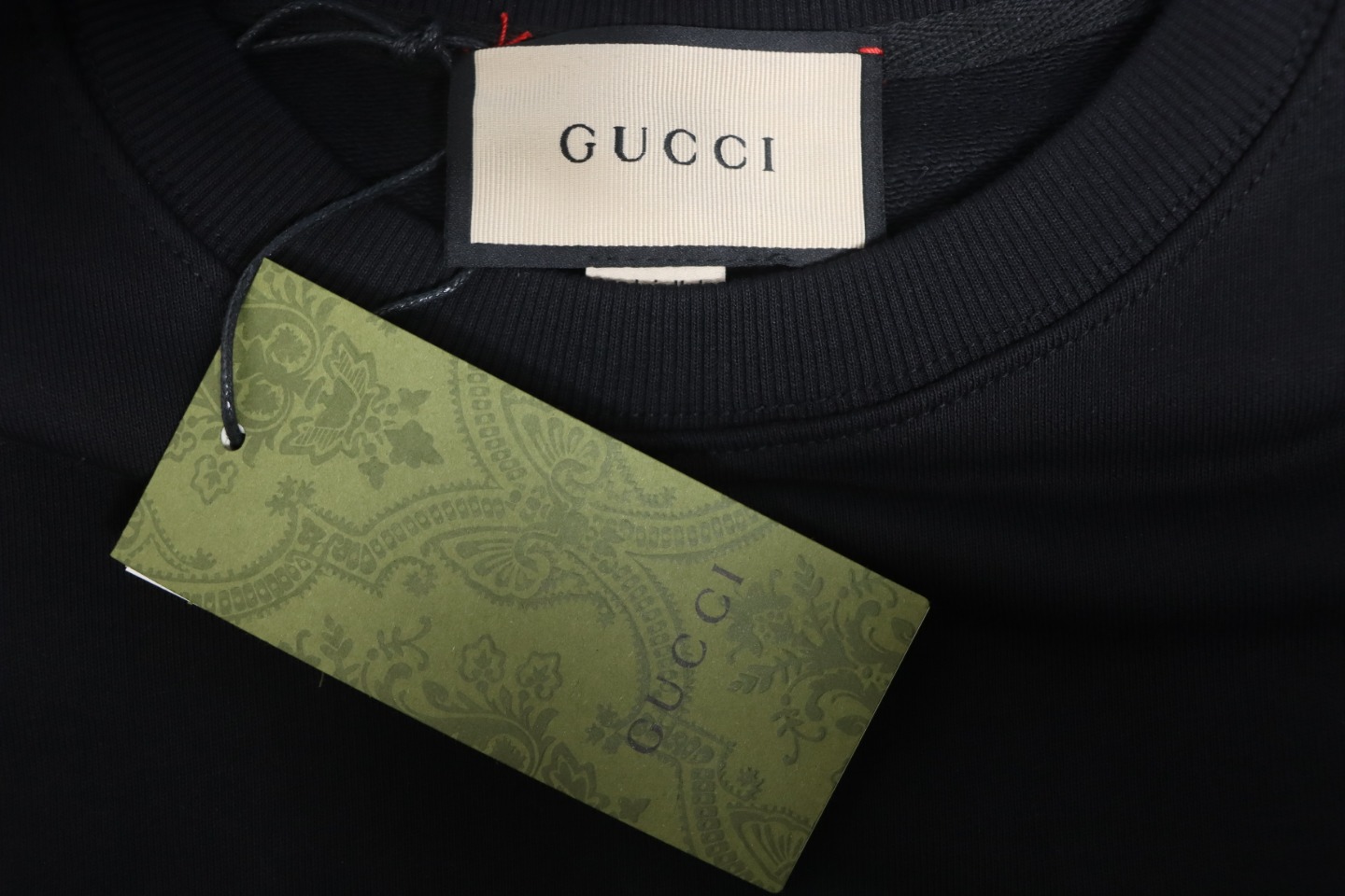 Gucci 24Fw Graffiti Letters Foam Print Round Neck Sweatshirt Black