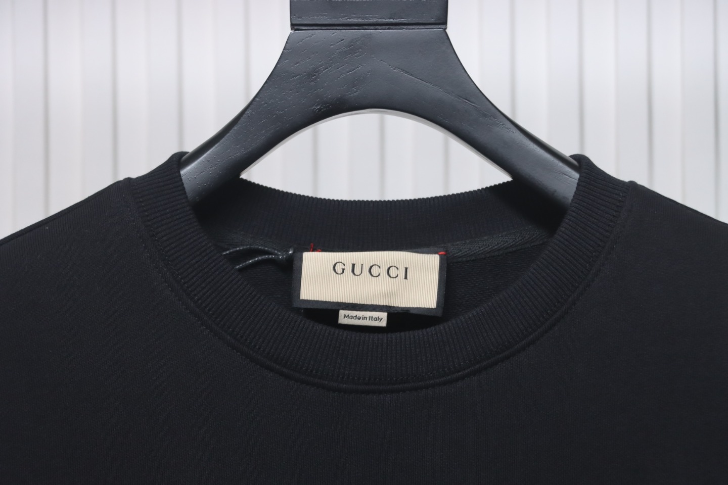 Gucci 24Fw Graffiti Letters Foam Print Round Neck Sweatshirt Black