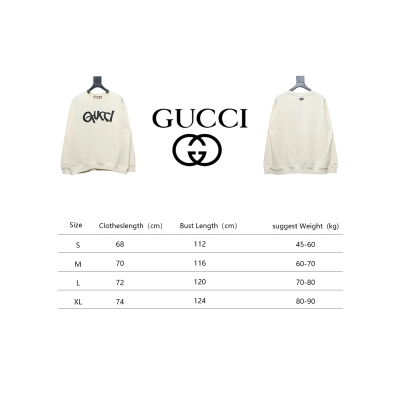 Gucci 24Fw Graffiti Letters Foam Print Round Neck Sweatshirt White 02