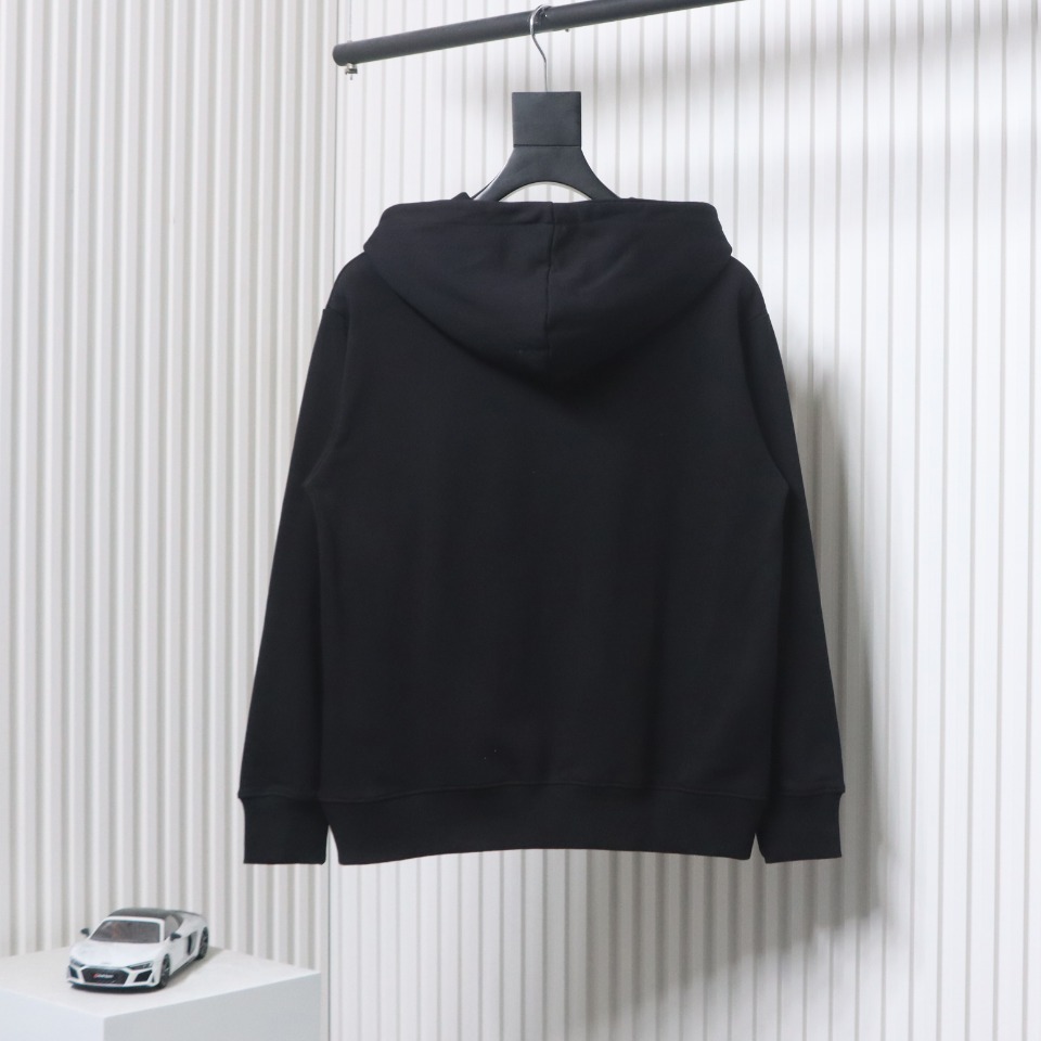 Gucci 24Fw Hooded Sweatshirt With Rhinestones On The Chest