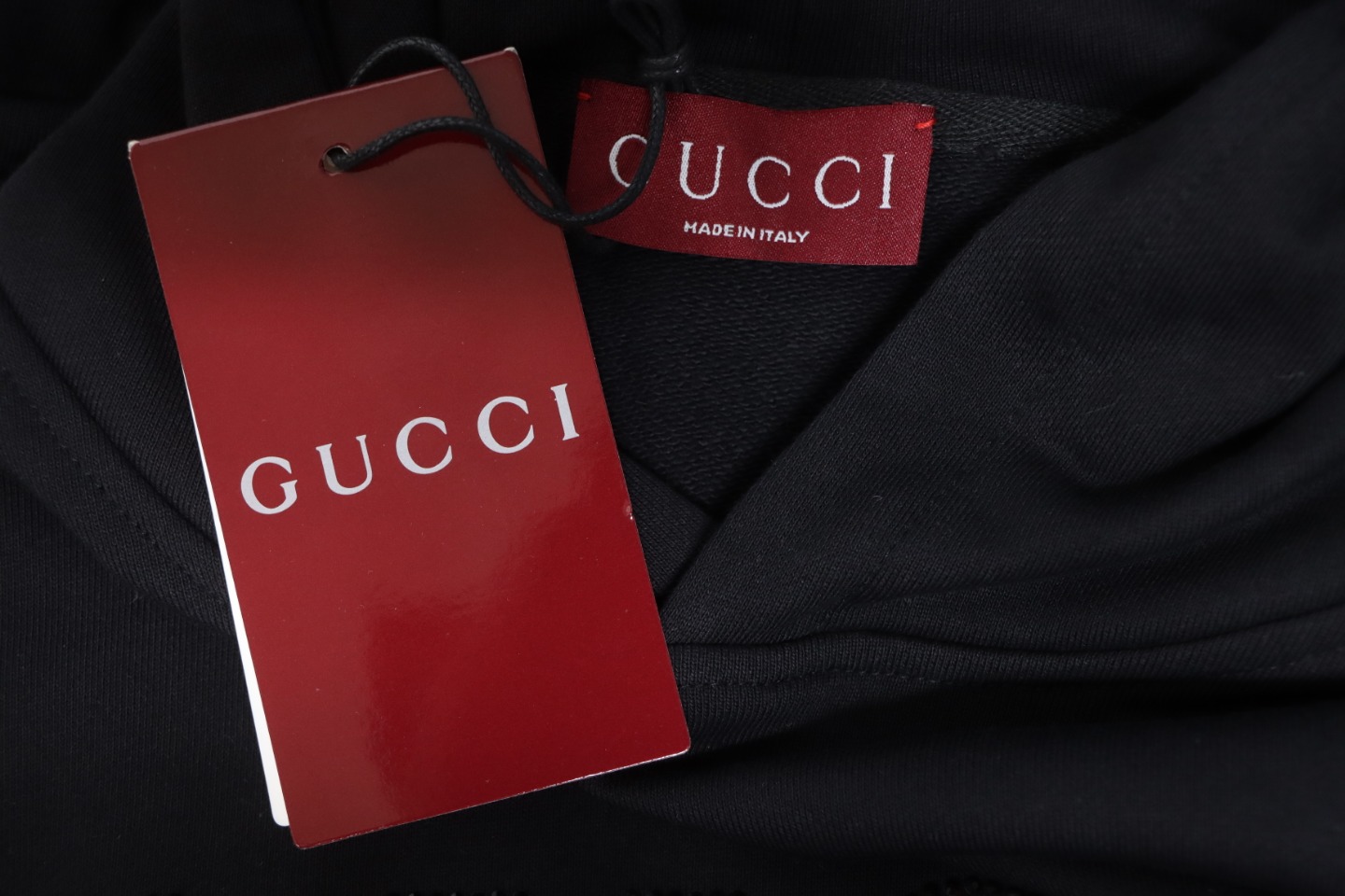 Gucci 24Fw Hooded Sweatshirt With Rhinestones On The Chest