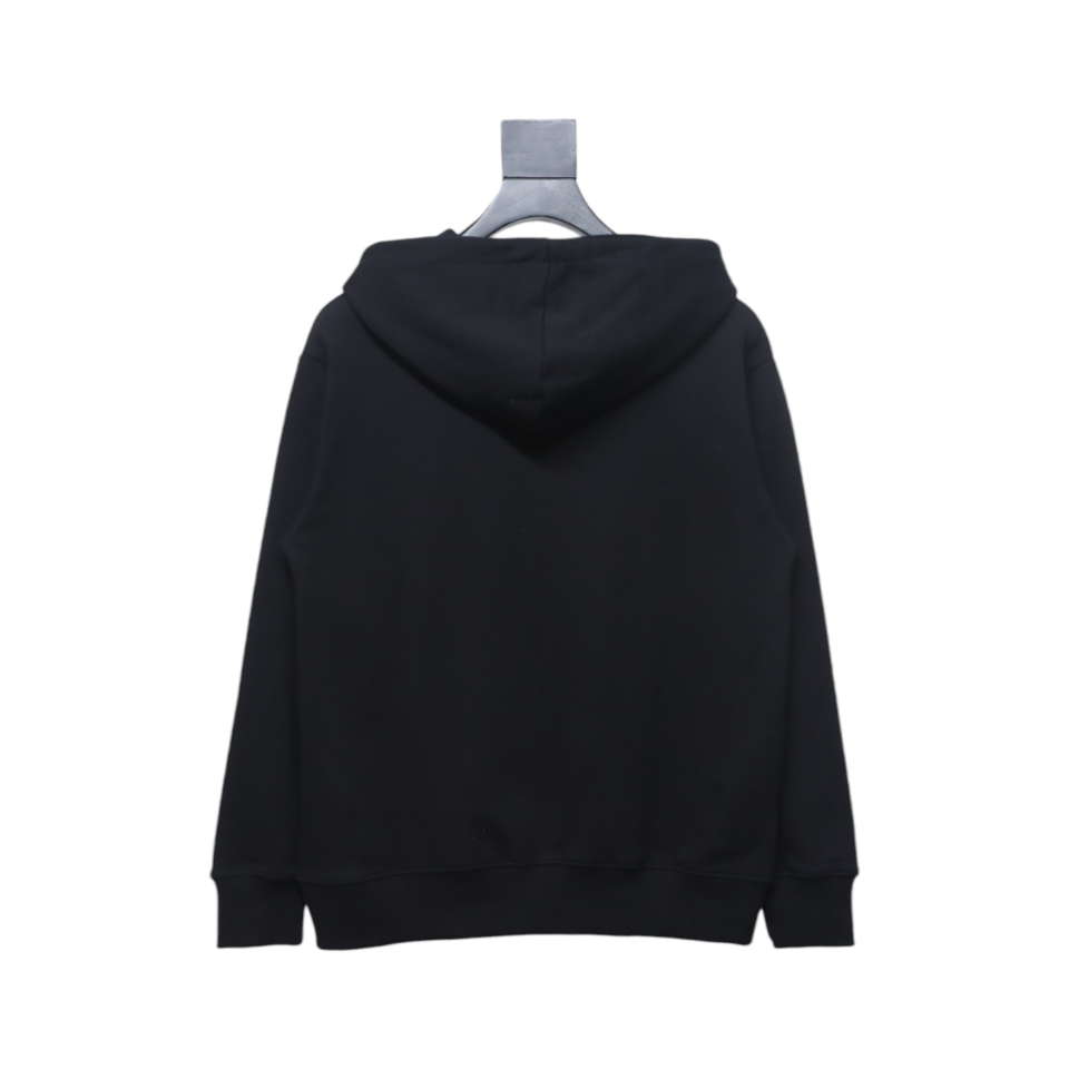 Gucci 24Fw Hooded Sweatshirt With Rhinestones On The Chest