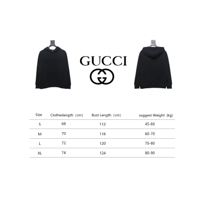 Gucci 24Fw Hooded Sweatshirt With Rhinestones On The Chest 02