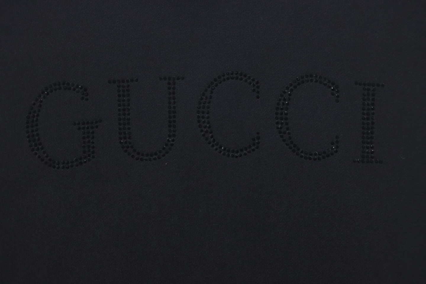Gucci 24Fw Hooded Sweatshirt With Rhinestones On The Chest