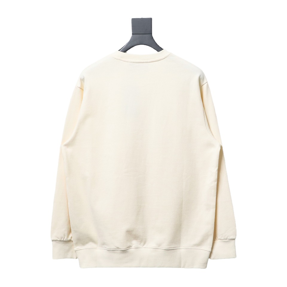 Gucci 24Fw Ink Splash Double G Crew Neck Sweatshirt Beige