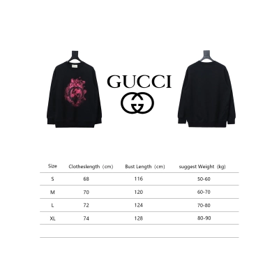Gucci 24Fw Ink Splash Double G Crew Neck Sweatshirt Black 02