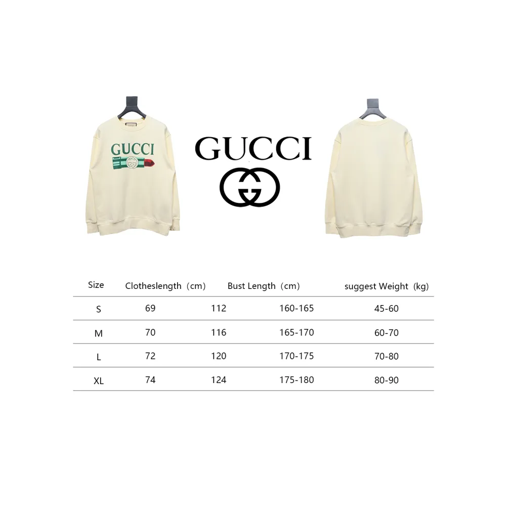 Gucci 24Fw Lipstick Print Crewneck Sweatshirt