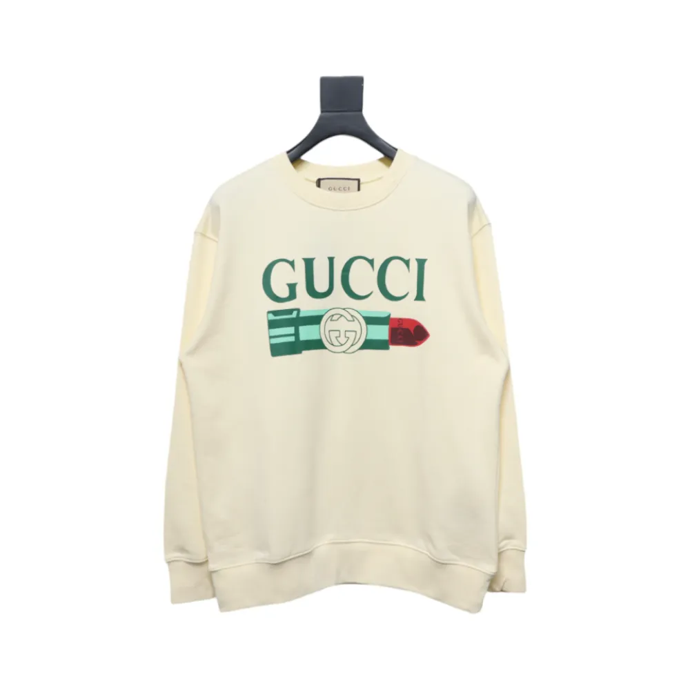 Gucci 24Fw Lipstick Print Crewneck Sweatshirt