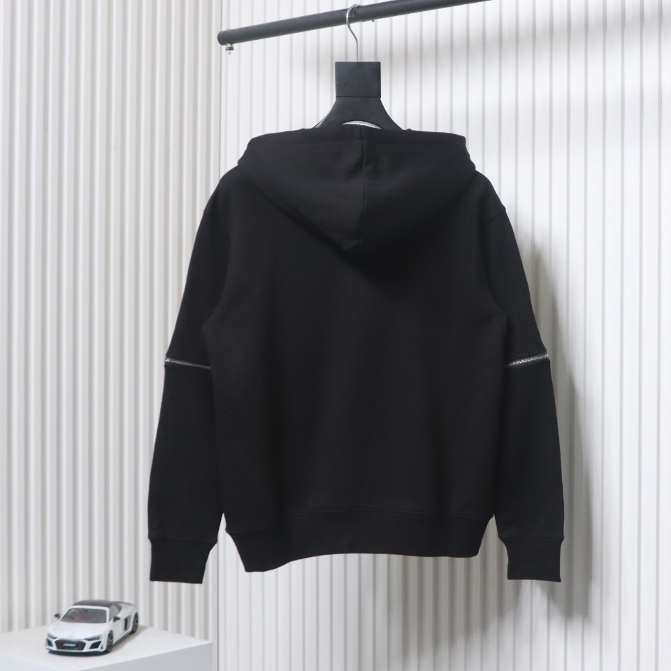 Gucci 24Fw Lipstick Print Sleeves Detachable Hooded Sweatshirt